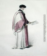 Doctor of Music, engraved by J. Agar, published in R. Ackermanns History of Oxford, 1813 - Thomas Uwins