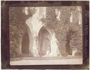 Reverend Calvert Jones seated in the Cloisters, Laycock Abbey, c.1847 - William Henry Fox Talbot