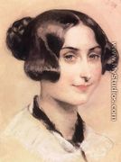 Elisabeth Barrett-Browning arckepe, 1839-44 - Karoly Brocky