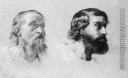 Szakallas ferfifejek, 1840 - Karoly Brocky