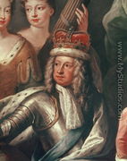 Detail of George I from the Painted Hall, Greenwich - Sir James Thornhill