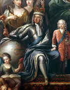 George I and his grandson, Prince Frederick, detail from the Painted Hall - Sir James Thornhill