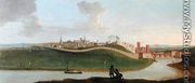 View of Chester, With Two Figures By The River In The Foreground - Peter Tillemans