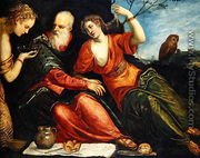 Lot and his Daughters - Jacopo Tintoretto (Robusti)