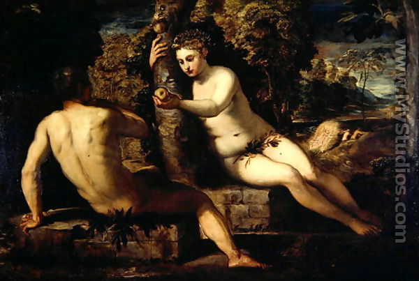 The Temptation of Adam and Eve - Jacopo Tintoretto (Robusti)