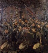 Cheering the Chief Scout, Dowry Square, Hotwells, 1913 - William Holt Yates Titcomb
