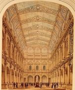 Scheme for roofing the courtyard of the Royal Exchange - William Tite