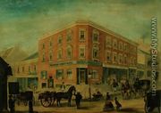 Corner of George and Hunter Streets, Sydney, 1849 - A. Torning