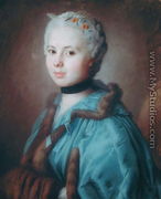 Portrait of Madame Hovyn de Tranchere - Maurice Quentin de La Tour