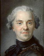 Portrait of Maurice, Comte de Saxe 1696-1750 1747  - Maurice Quentin de La Tour