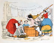 The Compulsory Bath, illustration for Les Defauts Horribles, c.1860 - Louis de Ratisbonne Trim