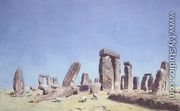 Sheep at Stonehenge  - William (Turner of Oxford) Turner