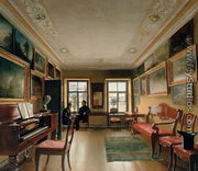 Interior of a Manor House, 1830s - Alexei Vasilievich Tyranov