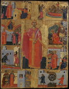 Icon of St Catherine with Scenes of Her Life - Emmanuel Tzanes