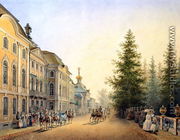 Court Departure at the Main Entrance of the Great Palace, 1852 - Vasili Semenovich Sadovnikov