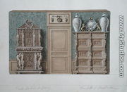 Furniture in the dining room at rue Fortunee, house bought by Balzac in 1847, 1851 - M. Santi