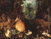 Animals and Birds in a Forest Landscape - Roelandt Jacobsz Savery