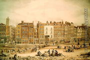 A view of High Street Southwark being the Ancient Roadway - George the Elder Scharf