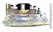 Mr. Gurneys Steam Carriage as Seen Running in Regents Park, 6th November 1827  - George the Elder Scharf