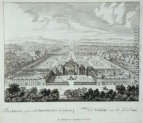 A princely palace, from Admirandorum Quadruplex Spectaculum, by Jan van Call 1656-1703, published before 1715 - Pieter Schenk