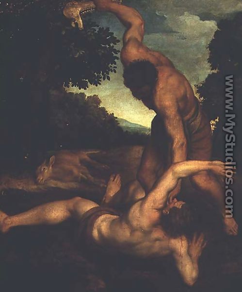 Samson Smiting a Philistine with the Jawbone of an Ass - Giorgio Schiavone