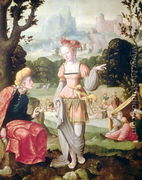 Ruth and Naomi in the field of Boaz, c.1530-40  - Jan Van Scorel