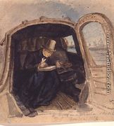 William Dyce 1806-64 in a Gondola Sketching in Venice, 1832 - David Scott