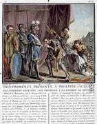 Montmorency Presented to Philip Augustus 1165-1223 After the Battle of Bouvines, engraved by Jean Baptiste Morret fl. 1790-1820, 1788 - Antoine Louis Francois Sergent-Marceau
