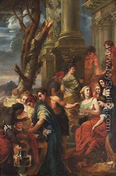 Thetis Dips Achilles In A Vase With Water From The Styx - Jan-Erasmus Quellinus