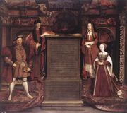 Henry VII, Elizabeth of York, Henry VIII, and Jane Seymour  1667 - Remigius Van Leemput