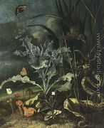 A Forest Floor Still-Life 1666 - Otto Marseus Van Schrieck