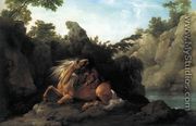 Lion Devouring a Horse 1763 - George Stubbs