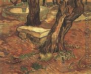 The Stone Bench In The Garden Of Saint Paul Hospital - Vincent Van Gogh
