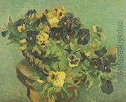 Tambourine With Pansies - Vincent Van Gogh