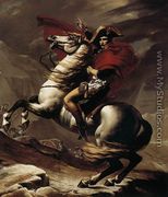 Bonaparte, Calm on a Fiery Steed, Crossing the Alps 1801 - Jacques Louis David