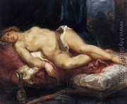 Odalisque Reclining on a Divan 1827-28 - Eugene Delacroix