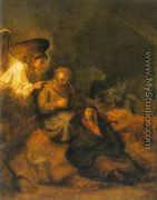 The Dream of St Joseph 1650-55 - Rembrandt Van Rijn