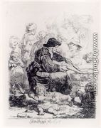 The Pancake Woman 1635 - Rembrandt Van Rijn