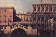Capriccio   The Ponte della Pescaria and Buildings on the Quay 1742-44 - (Giovanni Antonio Canal) Canaletto