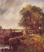 A Boat Passing A Lock - John Constable
