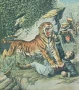 Attacked By A Tiger Jpg - Henri Julien  Rousseau