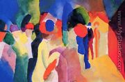 Girl With A Yellow Jacket - August Macke