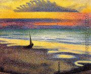 Sunset On The Beach - Georges Lemmen