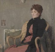 Portrait Of A Woman - Edmond-Francois Aman-Jean
