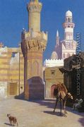 A Hot Day In Cairo   In Front Of The Mosque - Jean-Léon Gérôme