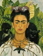 Self Portrait With Monkeys 1940 - Frida Kahlo