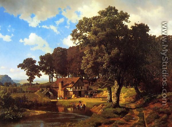 A Rustic Mill - Albert Bierstadt