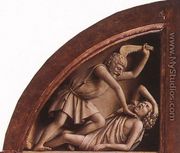 The Ghent Altarpiece- The Killing of Abel 1425-29 - Jan Van Eyck