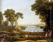 Landscape With The Marriage Of Isaac And Rebekah - Claude Lorrain (Gellee)
