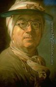 Self-Portrait with Eyeshade 1775 - Jean-Baptiste-Simeon Chardin
